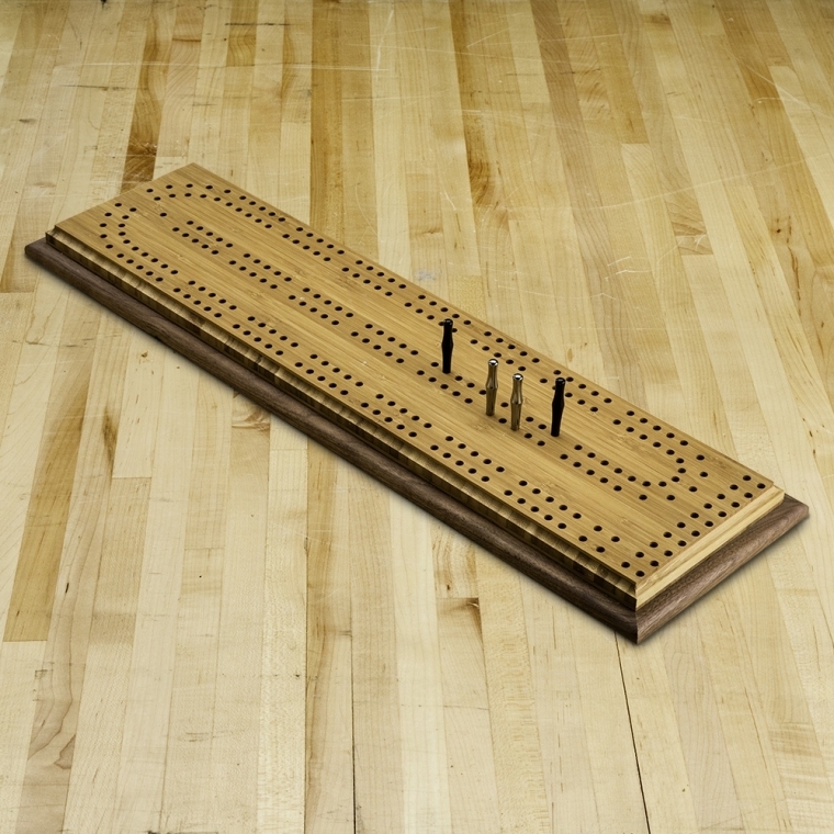 XL Cribbage Board Templates, 2-Player, Curved Track - full pic 