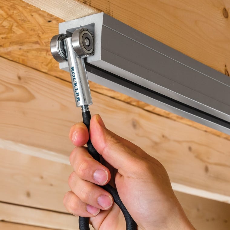 Non-Locking Trolley for Rockler Ceiling Track System - full pic 