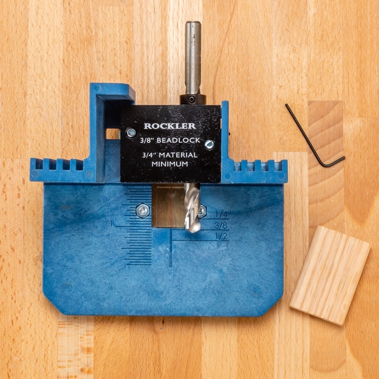 Rockler Beadlock Pro Jig With 3/8 Kit and Case - full pic 