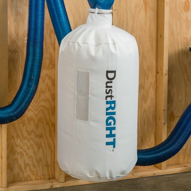 Dust Right Wall-Mount Dust Collector, 1250 CFM - full pic 
