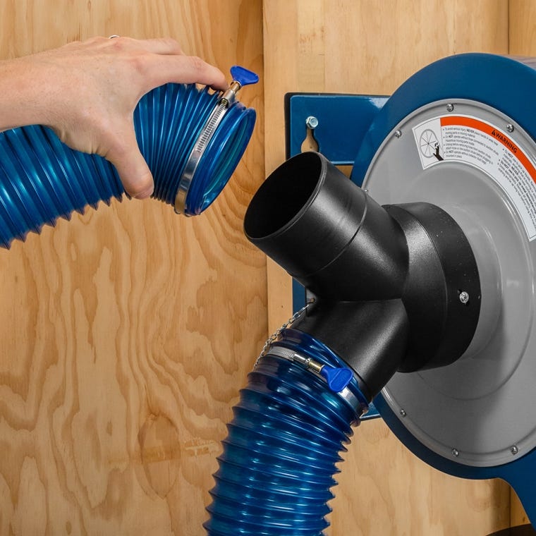 Dust Right Wall-Mount Dust Collector, 1250 CFM - full pic 