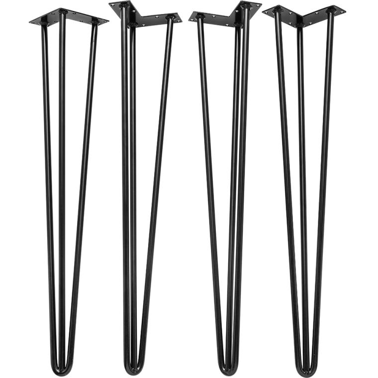 I-Semble 3-Rod Hairpin Legs, 4-Pack, Black - full pic 