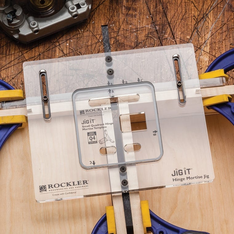 Solid Brass Quadrant Hinges, Pair - full pic 