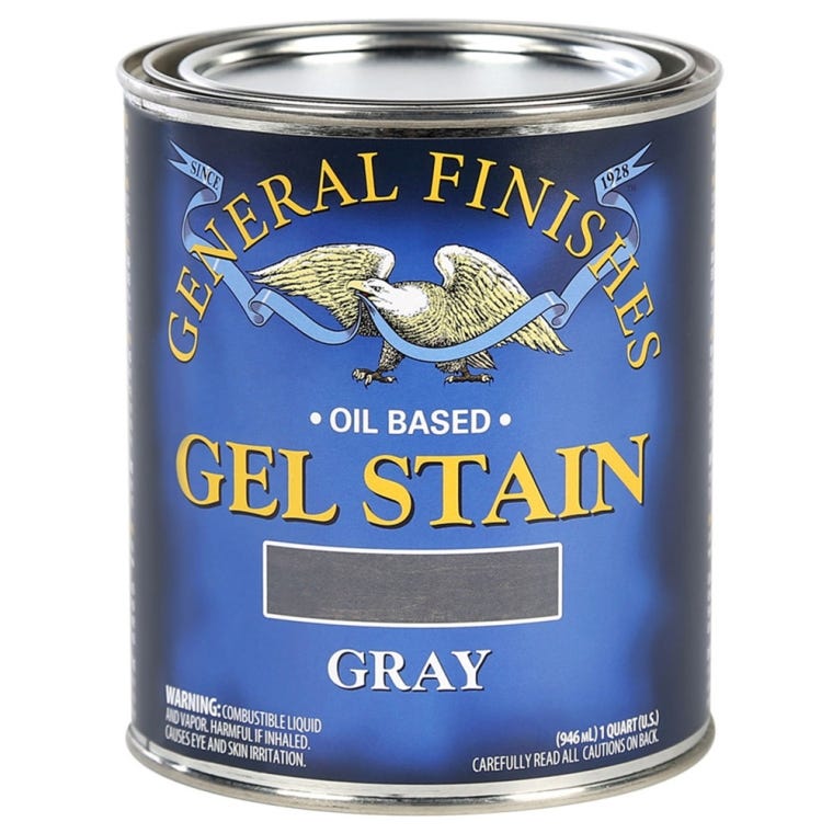 General Finishes Gel Stain, Gray - full pic 