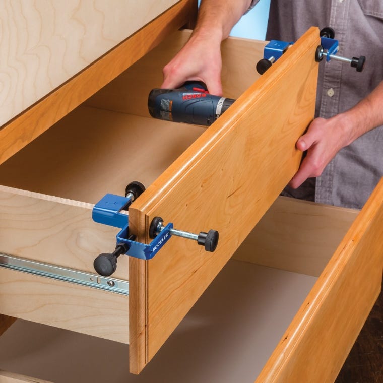 Drawer Front Installation Clamps (Pair) - full pic 
