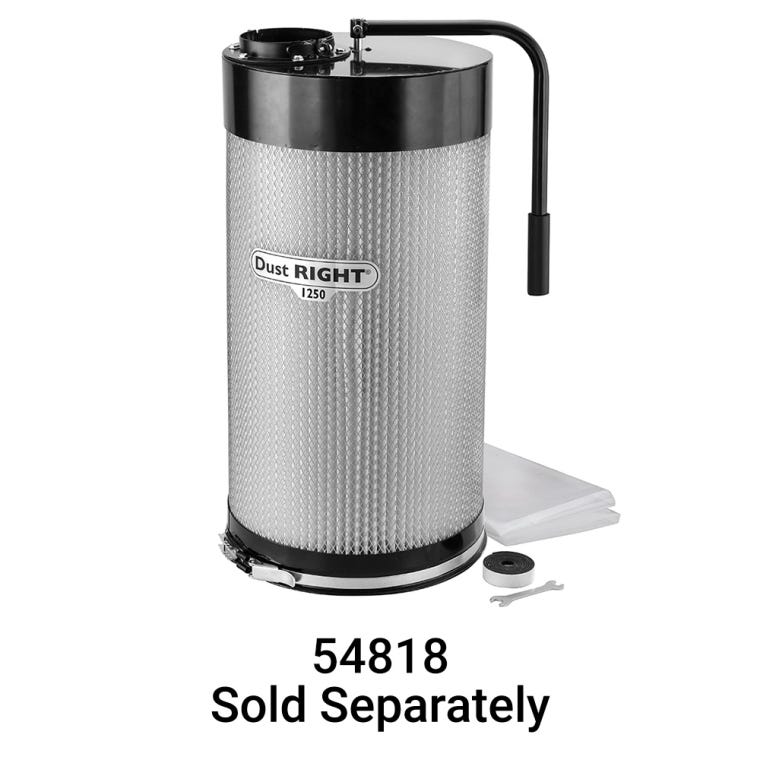 Dust Right Wall-Mount Dust Collector, 1250 CFM - full pic 