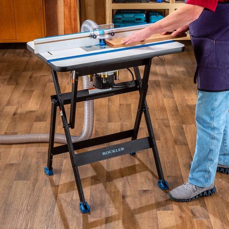 Rockler Rock-Steady Folding Steel Stand - full pic 