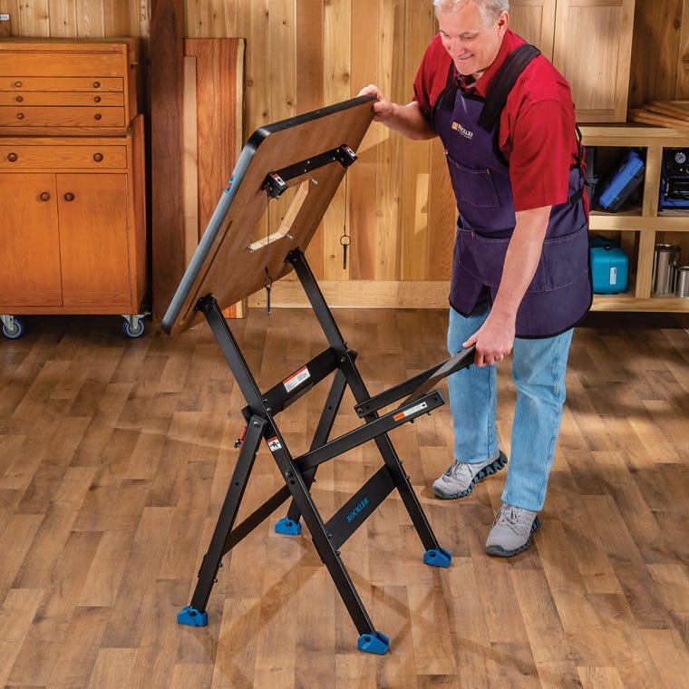 Rockler Rock-Steady Folding Steel Stand - full pic 