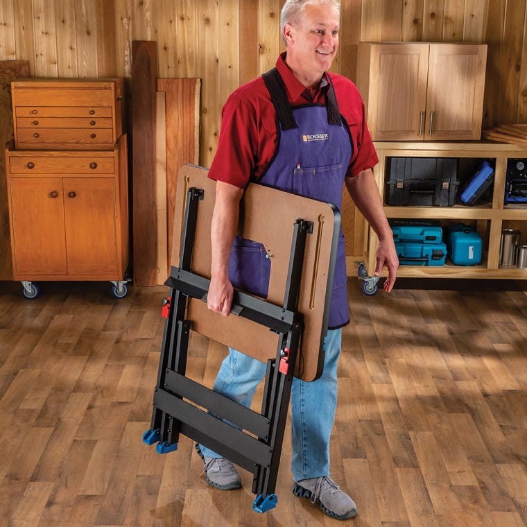 Rockler Rock-Steady Folding Steel Stand - full pic 