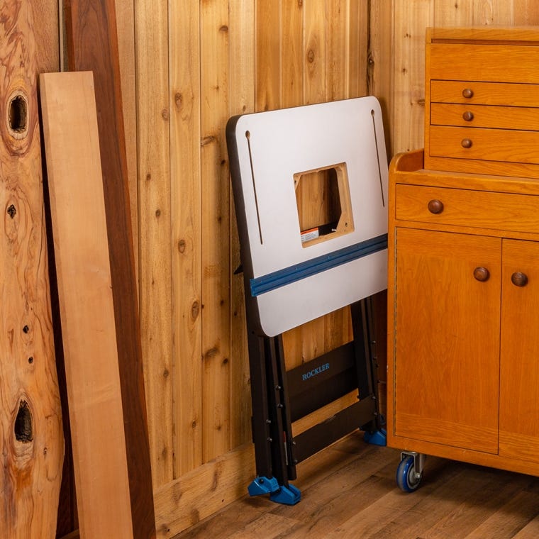 Rockler Rock-Steady Folding Steel Stand - full pic 