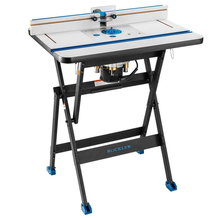 Rockler Rock-Steady Folding Steel Stand - full pic 