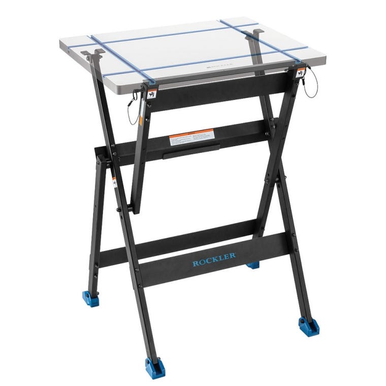Rockler Rock-Steady Folding Steel Stand - full pic 
