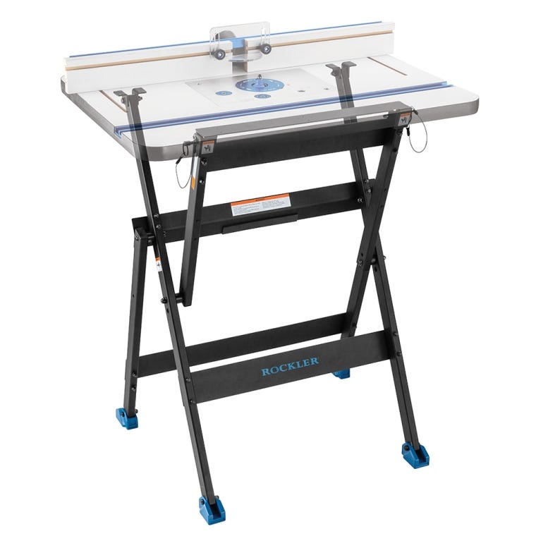 Rockler Rock-Steady Folding Steel Stand - full pic 
