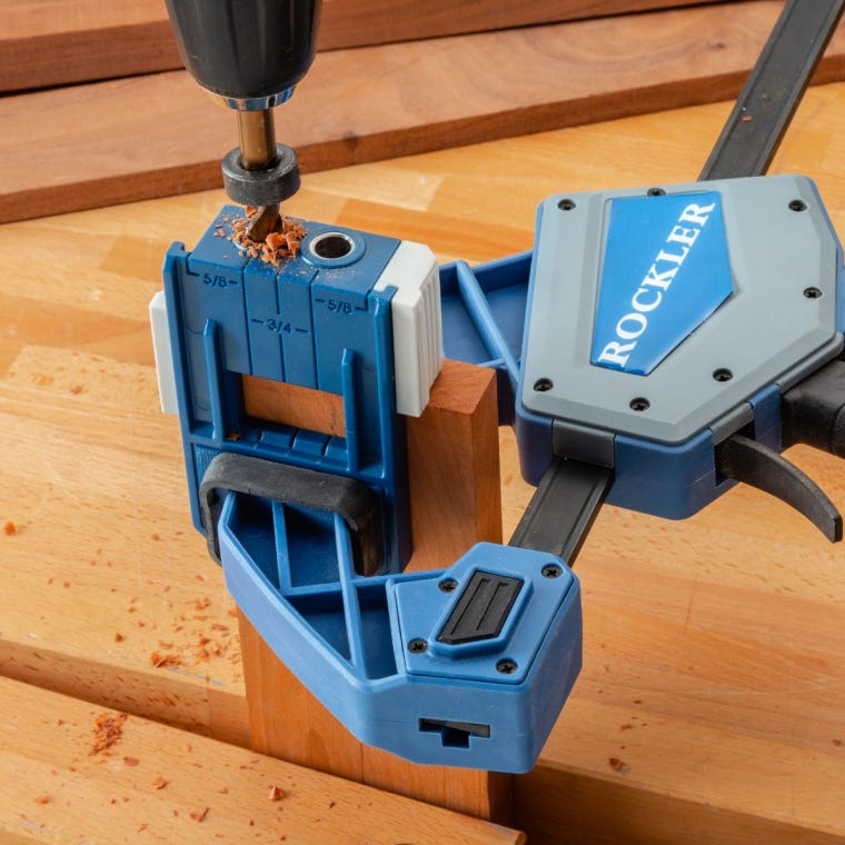 Rockler Doweling Jig Kit with Bit and Stop Collar - full pic 