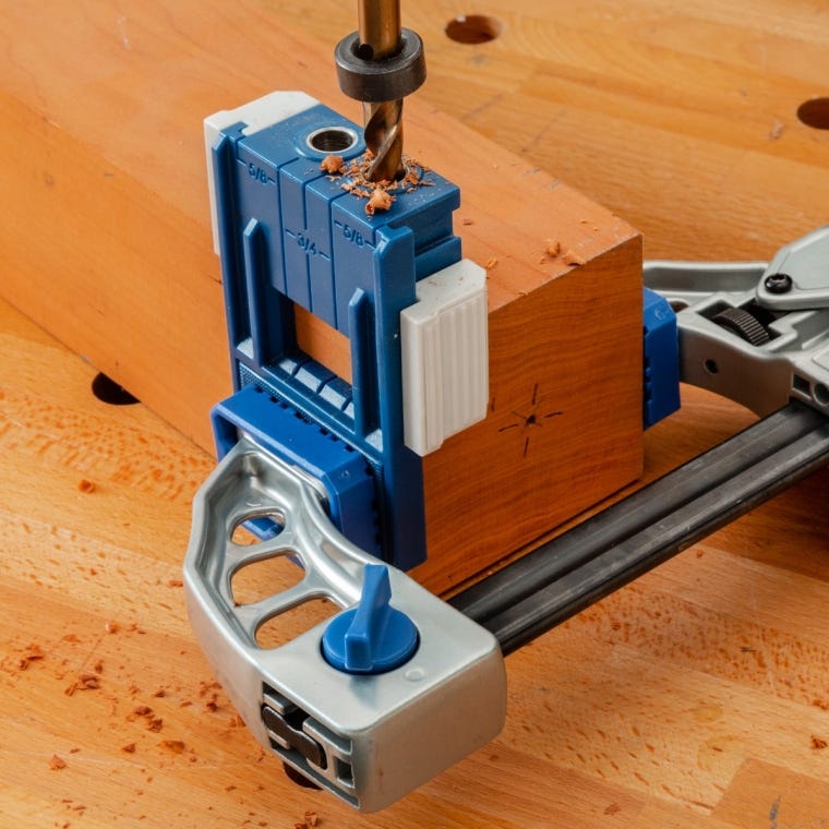 Rockler Doweling Jig Kit with Bit and Stop Collar - full pic 