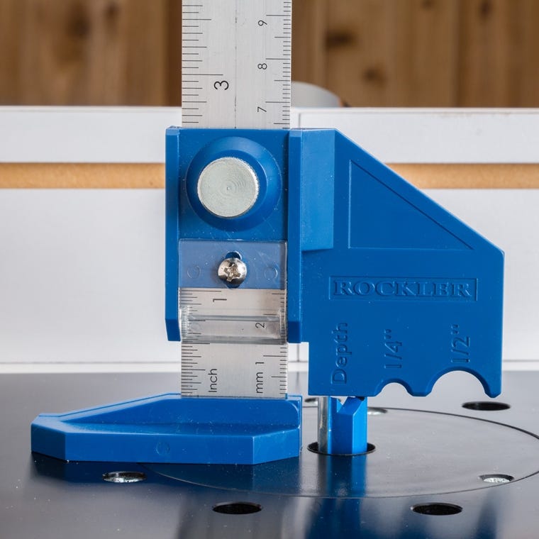 Rockler Router Bit Center/Depth Gauge - full pic 