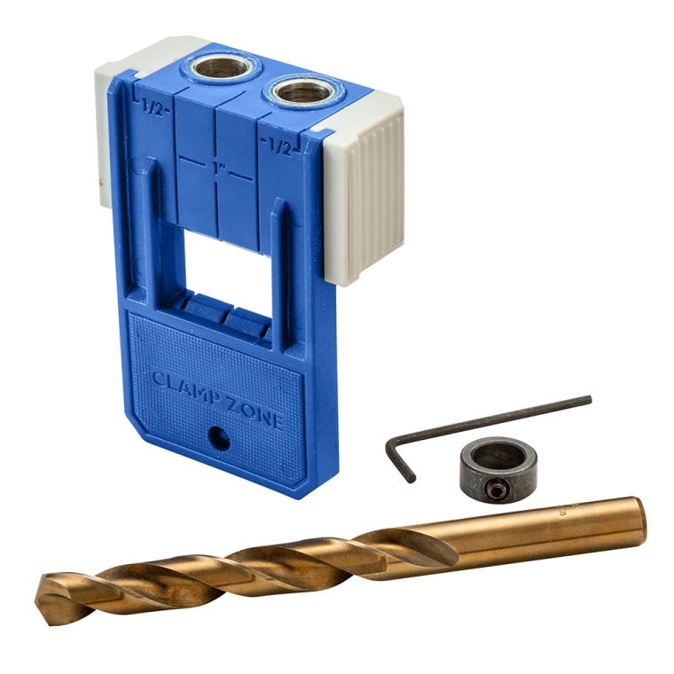 Rockler Doweling Jig Kit with Bit and Stop Collar - full pic 