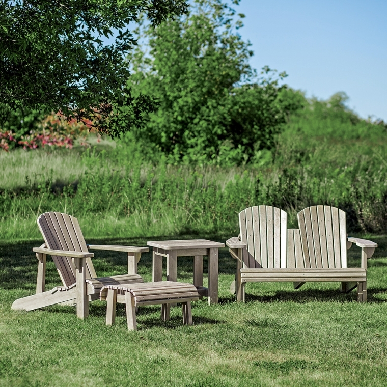Rockler Adirondack Chair, Foot Stool and Side Table Plans with Cardboard Templates  - full pic 