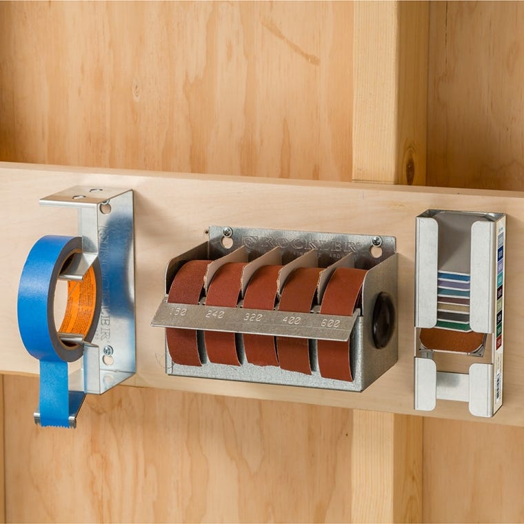 Rockler Multi-Roll Sandpaper Dispenser - full pic 