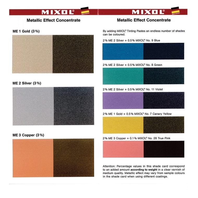 Mixol&reg; Metallic Tints - full pic 