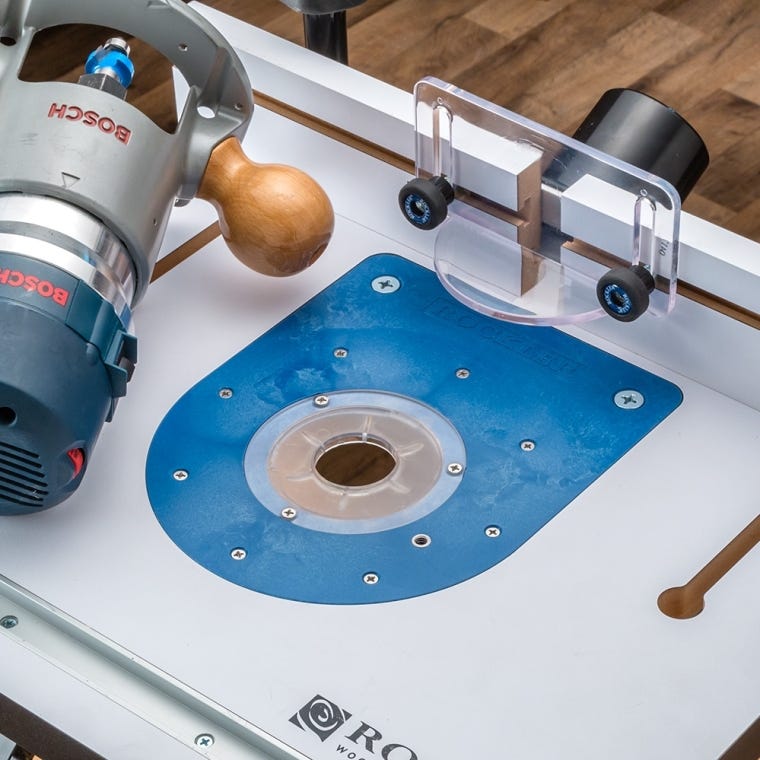 Mid-Size Router Insert Plate Kit for Convertible Benchtop Router Table - full pic 