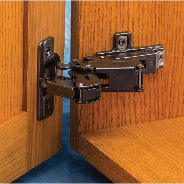 Salice 165&deg; Cabinet Hinges, Frameless, Titanium Finish, Full Overlay - full pic 