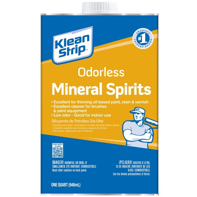 Klean-Strip Odorless Mineral Spirits, Quart - main pic