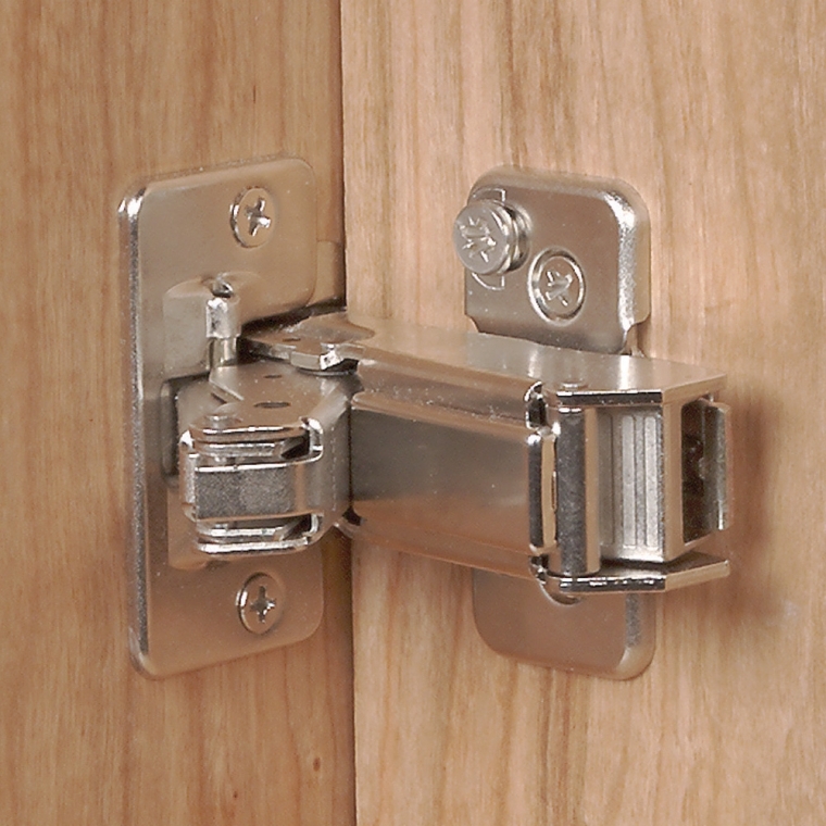Half Overlay Blum&reg; 170&deg; Snap Close Clip Top Frameless Hinges, Pair - main pic