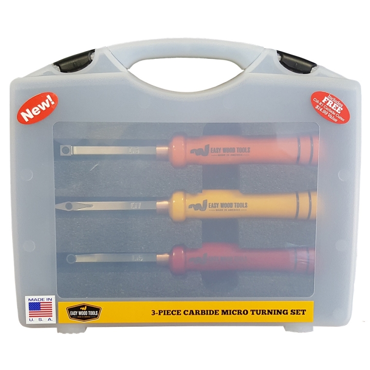 Easy Wood Tools 3-Piece Carbide Micro Turning Set with Bonus Cutter - full pic 
