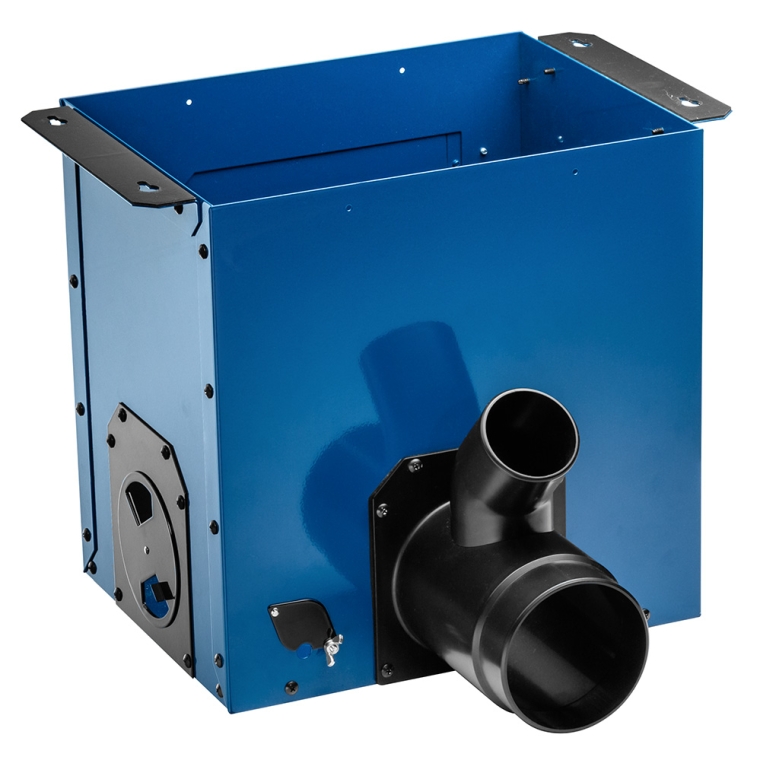 Dust Right Router Table Dust Bucket with Dual Port - full pic 