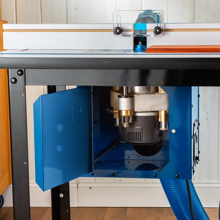 Dust Right Router Table Dust Bucket with Dual Port - full pic 