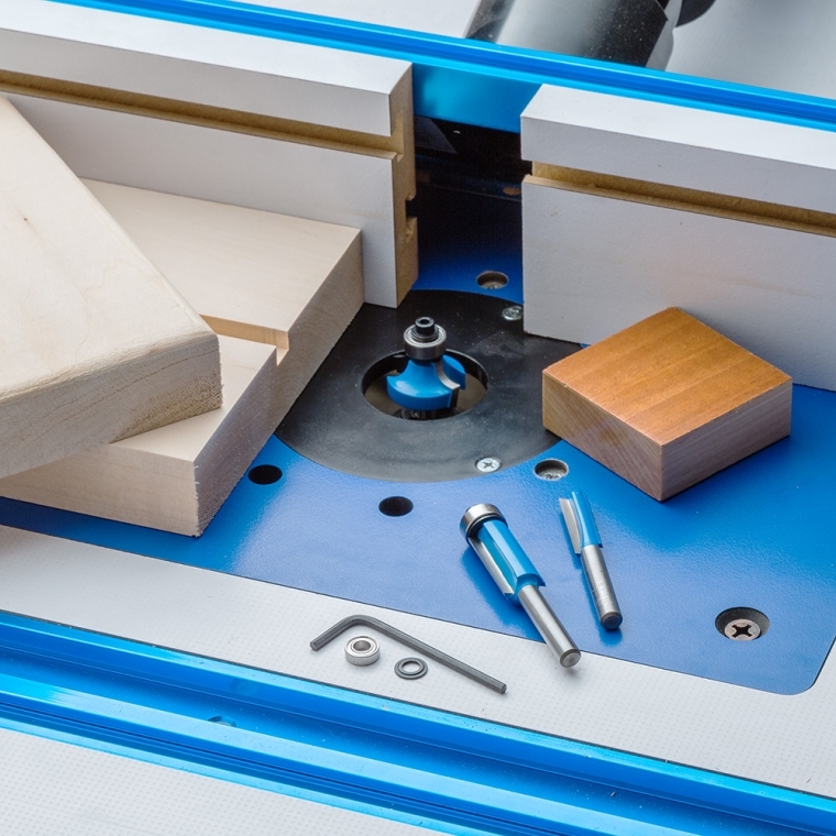 Rockler 3-Piece Router Bit Set, 1/4'' Shank - full pic 
