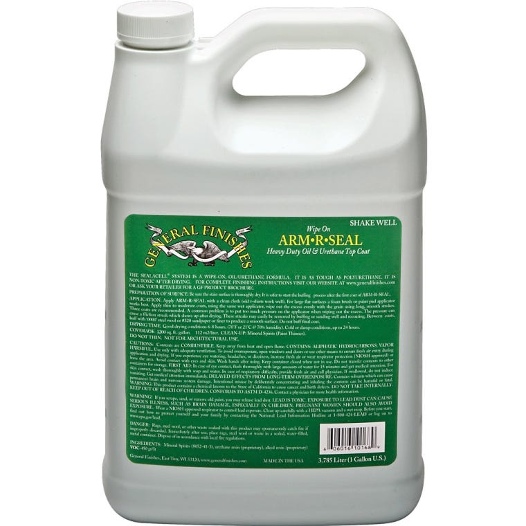 General Finishes Arm-R-Seal Urethane Top Coat, Gloss - full pic 