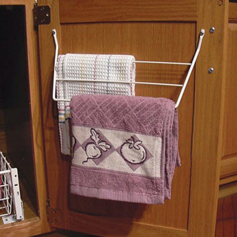 Towel Holder, White, Wire (563-32) - full pic 