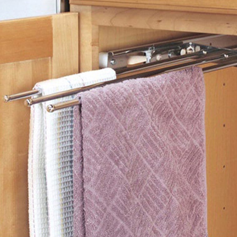 Towel Holder, White, Wire (563-32) - full pic 