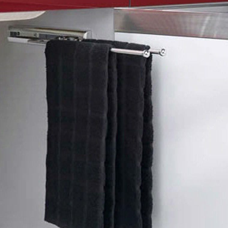 Towel Holder, White, Wire (563-32) - full pic 