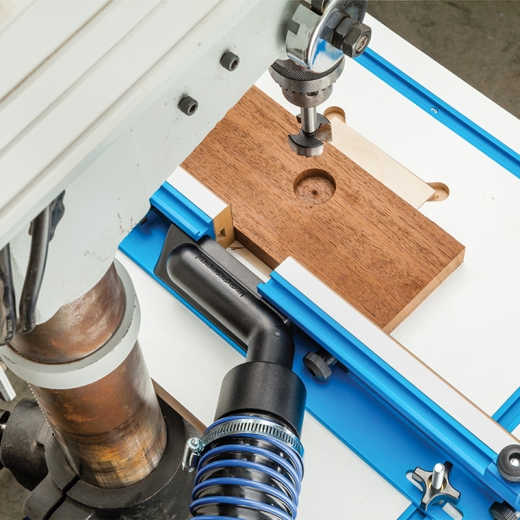 Dust Port for Drill Press Fence - full pic 