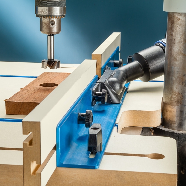 Dust Port for Drill Press Fence - full pic 