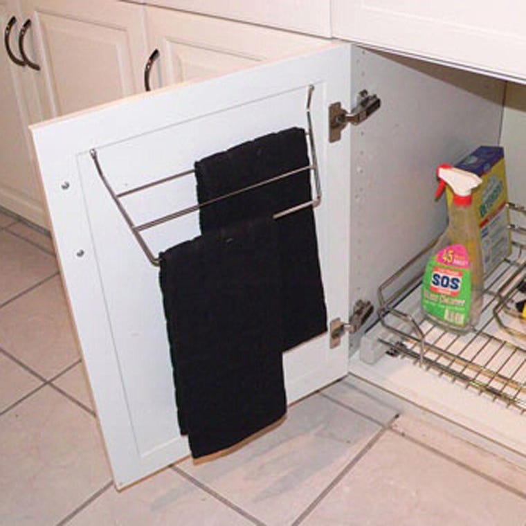 Towel Holder, White, Wire (563-32) - full pic 