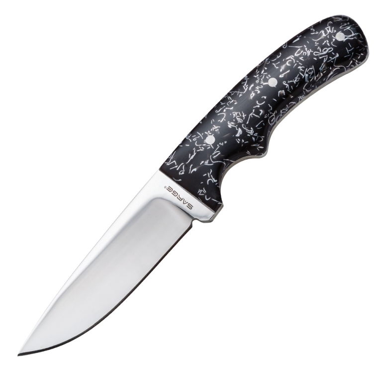 Black Shrapnel Knife Scales - full pic 