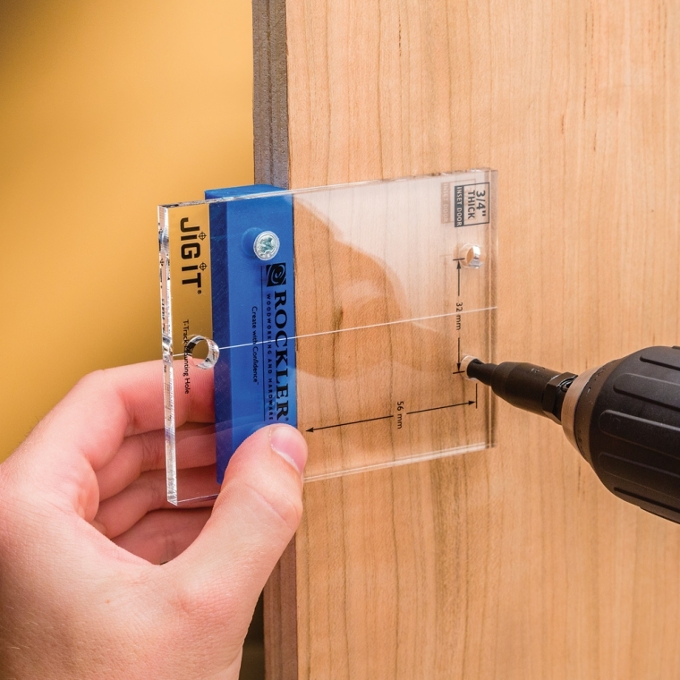 JIG IT&reg; Hinge Plate Template for Inset Door Hinges - full pic 