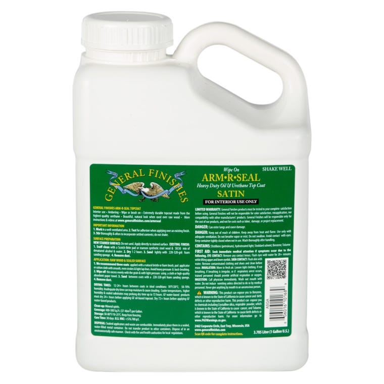 General Finishes Arm-R-Seal Urethane Top Coat, Satin - full pic 