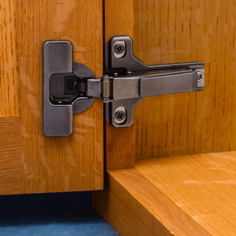 Salice 105&deg; Soft-Close Long Arm Hinges, Face Frame, Titanium Finish, 1/2'' Overlay - full pic 