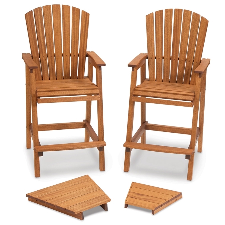 Rockler Bar Height Adirondack Chair Plan with Templates - full pic 