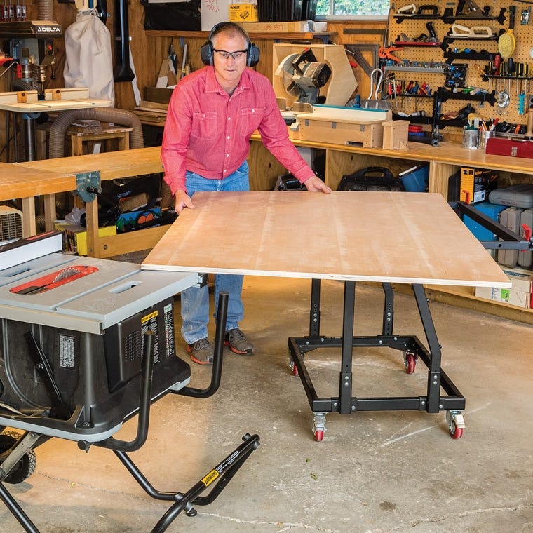 Rockler Material Mate Panel Cart and Shop Stand - full pic 