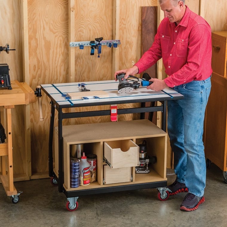 Rockler Material Mate Panel Cart and Shop Stand - full pic 
