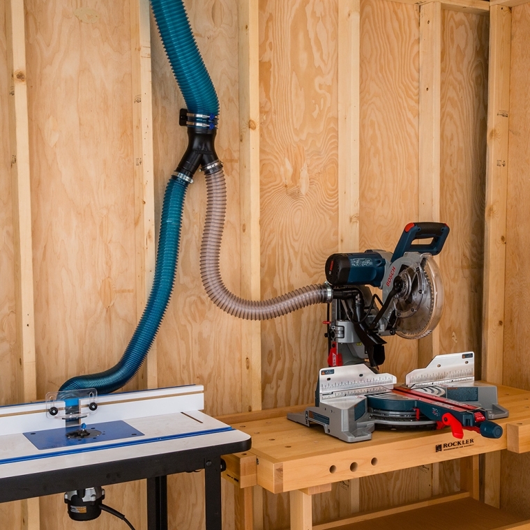Rockler 4'' to 2-1/2'' Dust Collection Y-Connector - full pic 