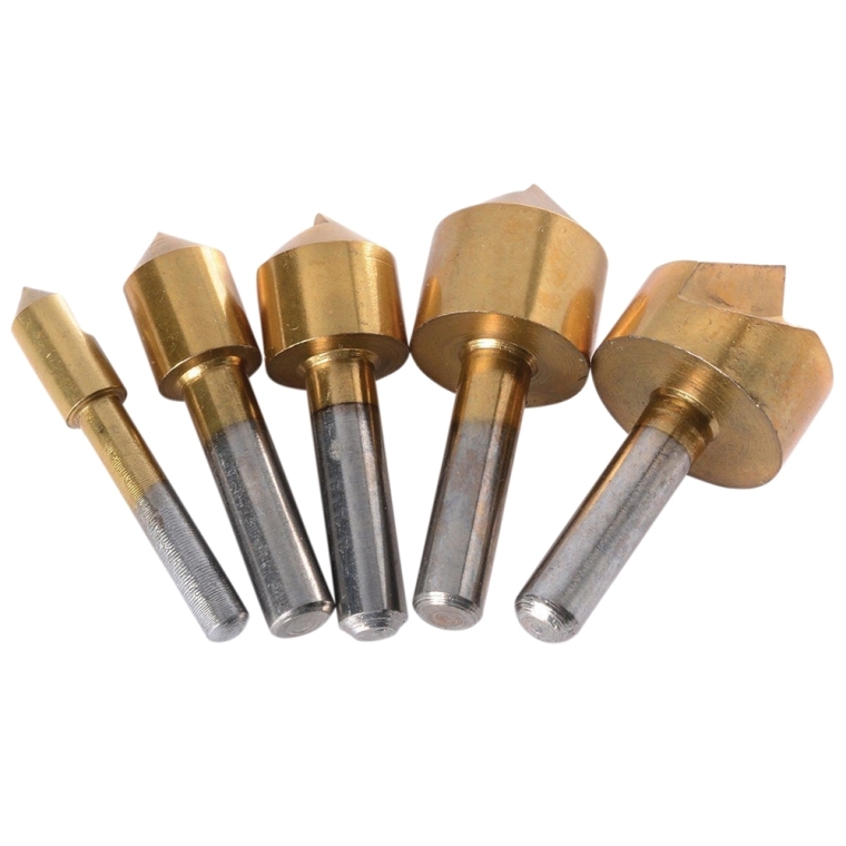 Mibro 5-Piece Titanium-Coated Countersink Set - full pic 