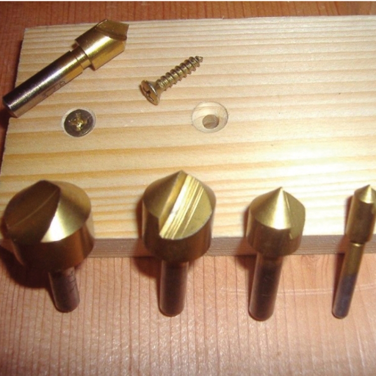 Mibro 5-Piece Titanium-Coated Countersink Set - full pic 