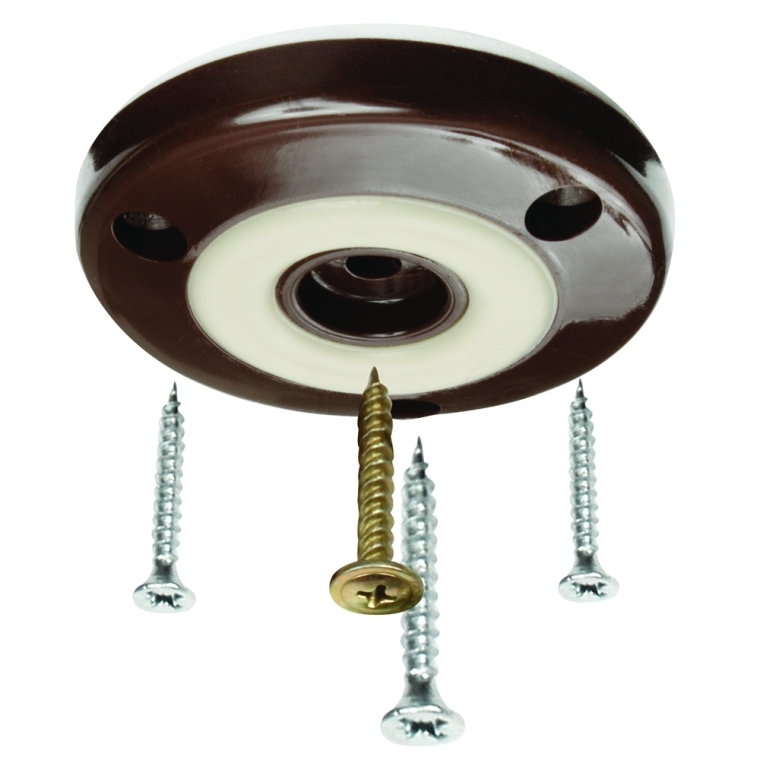 Slipstick&reg; Grippers with Tilt-n-Slide, Chocolate, 4-Pack, 2'' Dia. - full pic 